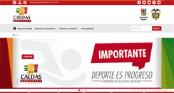 Desktop Screenshot of caldasantioquia.gov.co