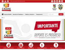 Tablet Screenshot of caldasantioquia.gov.co